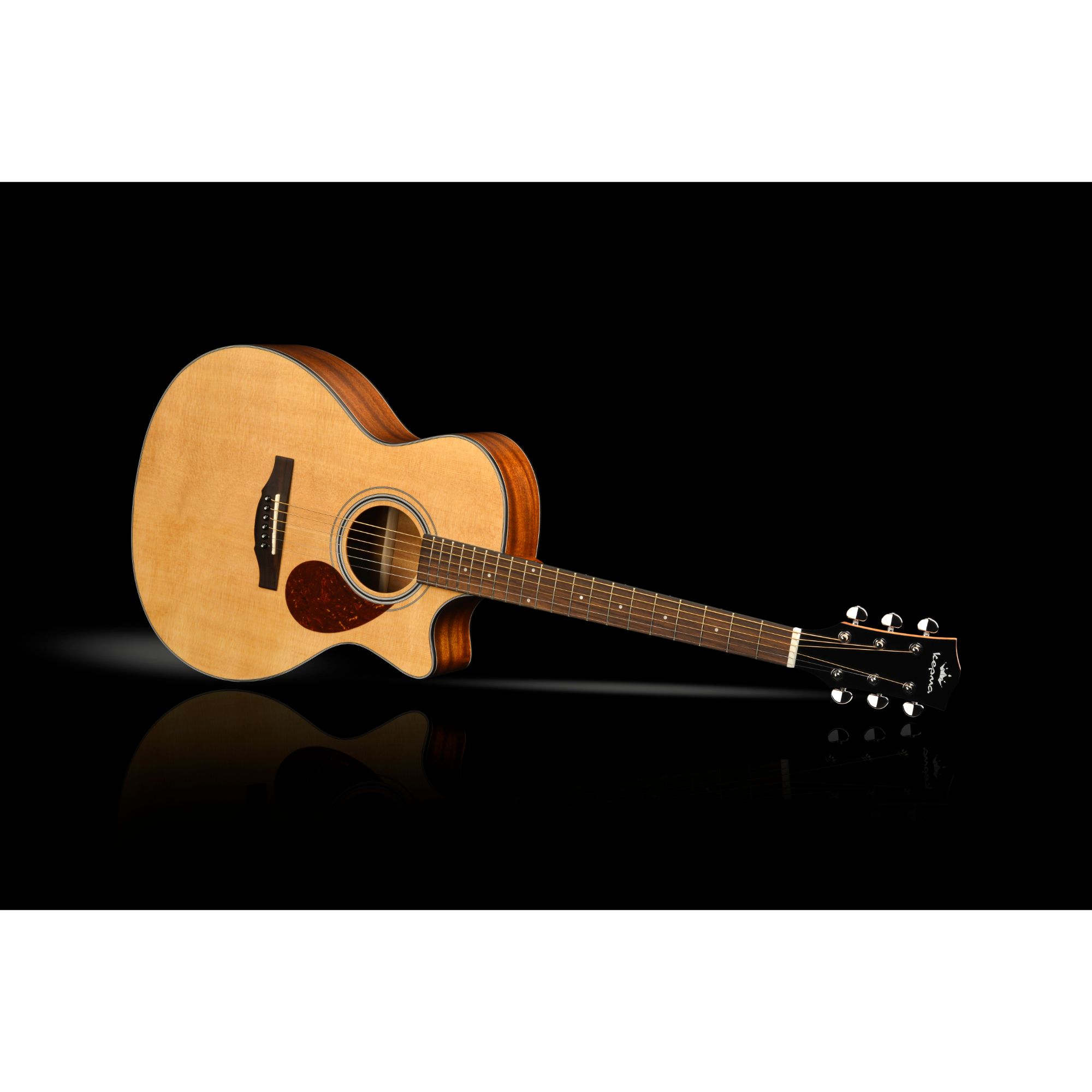 dsc5160--171248_l (1) Kepma F0E GA TransAcoustic Guitar - Natural - Image 5