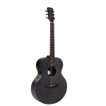Enya EA-X0/SP-1 EQ Transacoustic Grand Auditorium Black Acoustic Guitar - Image 4