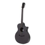 Enya EGA-X0/SP-1 EQ Transacoustic Grand Auditorium Black Acoustic Guitar - Image 2