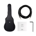 Enya EGA-X0/SP-1 EQ Transacoustic Grand Auditorium Black Acoustic Guitar - Image 4