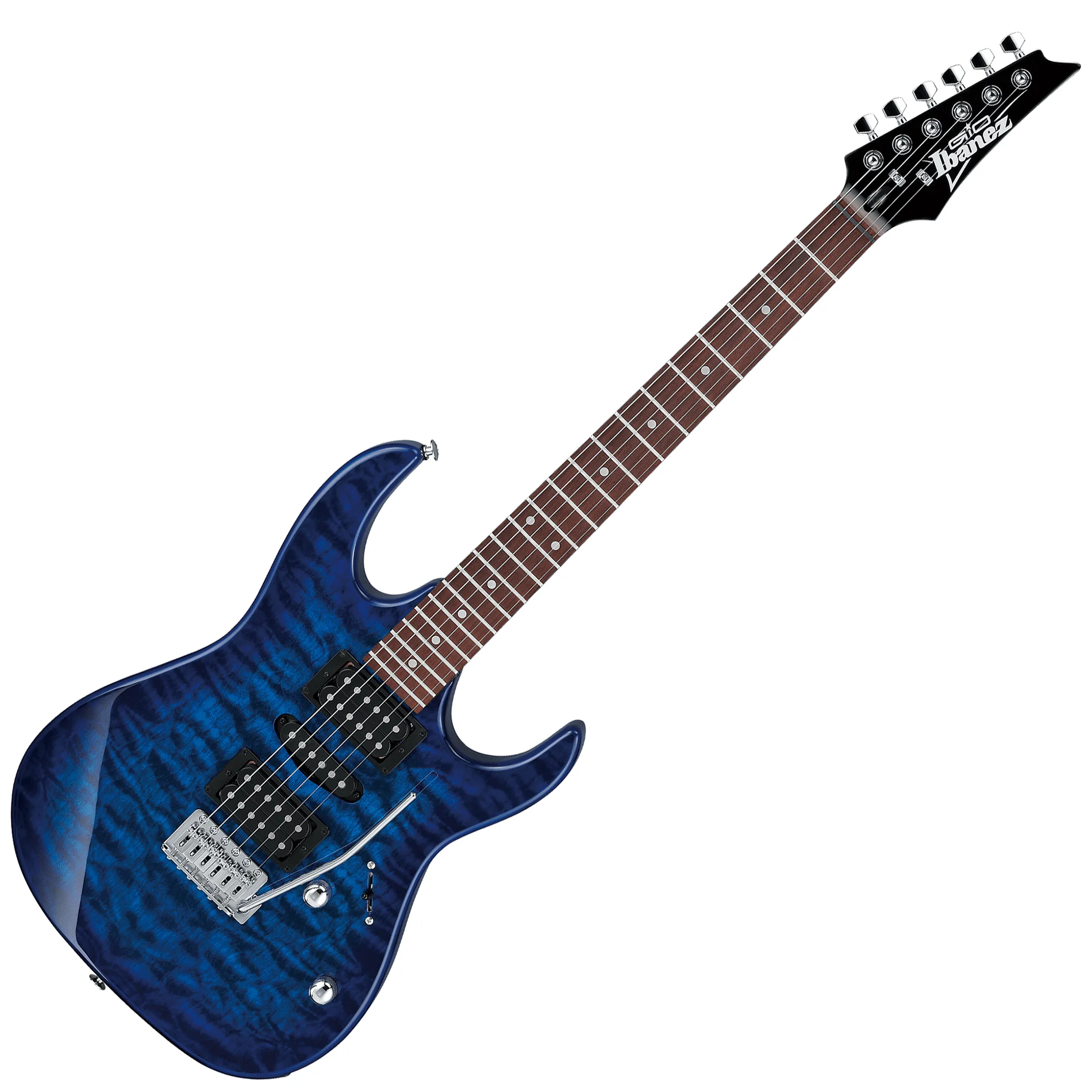 Ibanez Gio GRX70QA Electric Guitar - Transparent Blue Burst Ibanez Gio GRX70QA Electric Guitar - Transparent Blue Burst