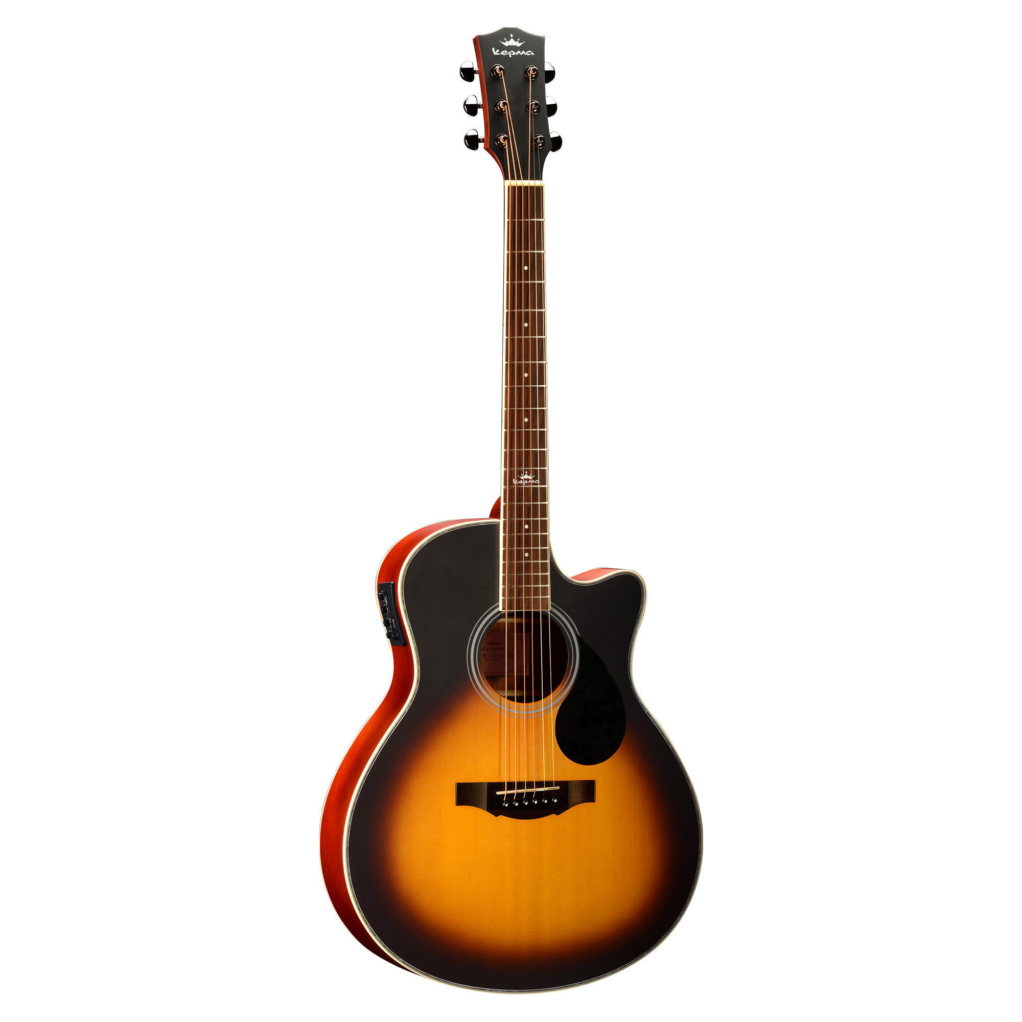 Kepma A1CE - Semi acoustic Guitar- Sunburst Matt Kepma A1CE - Semi acoustic Guitar- Sunburst Matt