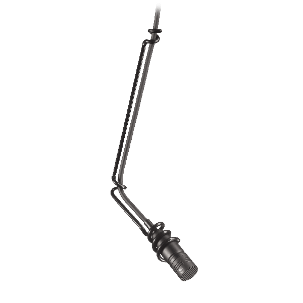 Audio-Technica U853R Cardioid Condenser Hanging Microphone 250 Ohms, Low Profile Design, Black