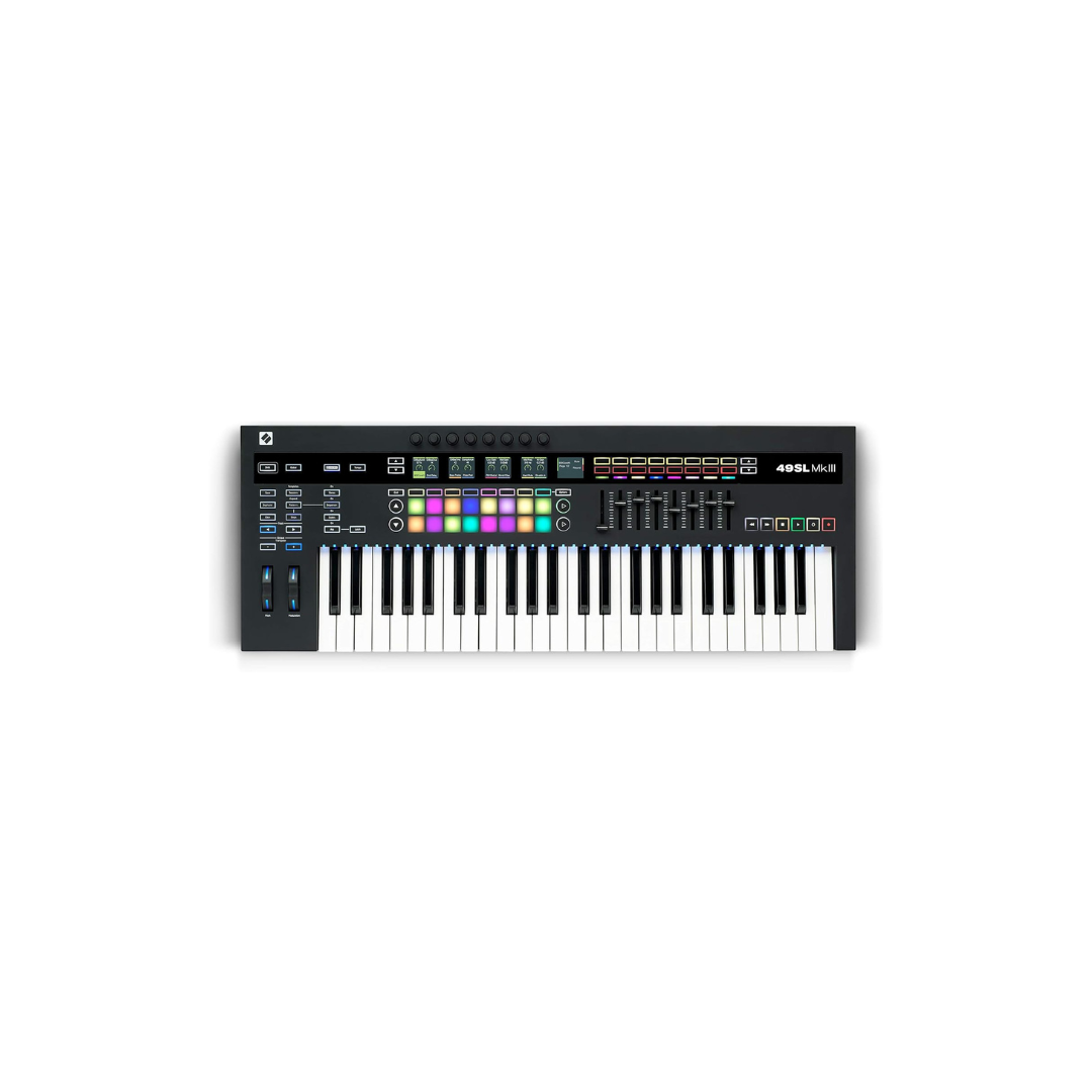 Novation 49SL MkIII, 49-key MIDI & CV equipped Keyboard Controller with 8 Track Sequencer Novation 49SL MkIII, 49-key MIDI & CV equipped Keyboard Controller with 8 Track Sequencer
