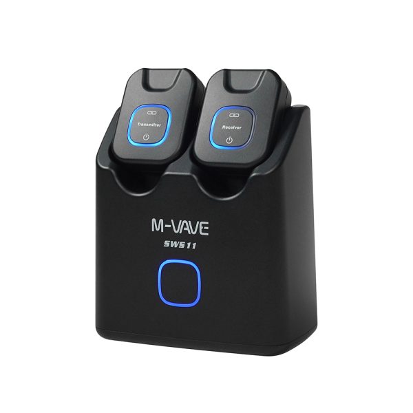 M VAVE WS-11 5.8GHz Wireless Audio System with 24bit/48KHz, 10h Battery, 30m Range 6 Channels with Charging Box