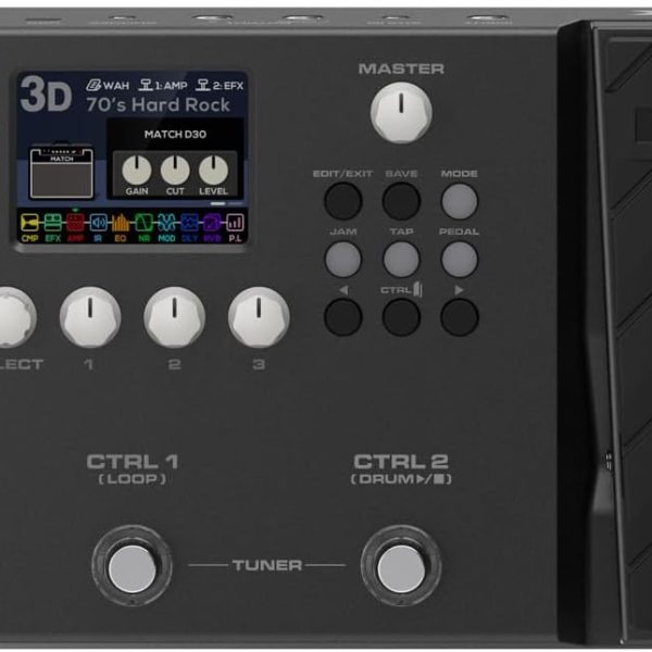 NUX MG-400 Multi Effects Pedal, Amp Modeling, 512 samples IR, 10 Independent Moveable Signal Blocks