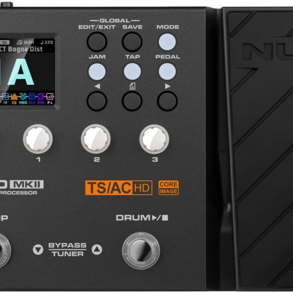 NUX MG-300 MKII Multi Effects Pedal with 45 Effects, 36 IRs, 27 AMPs, 24 Slots, Drum Machine, Shimmer Reverb, Tweakable Footswitch, Perfect for Studio Recording, Practice, Live Show