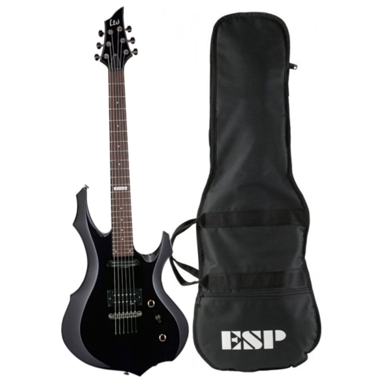 Esp R F 00 ESP GUITARS ESP F-10 Metal Electric Guitar Kit Black with Gig Bag ...