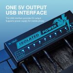 M-VAVE Guitar Pedal Isolated Power Supply Portable for Bass Effect 11 Isolated Multiple Output DC 9V 5V USB Output LED Light 300mA 1A Portable Guitar Cables - Image 7