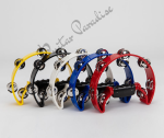 Half Moon Power-2 Tamb Double Row Metal Jingle Tambourine