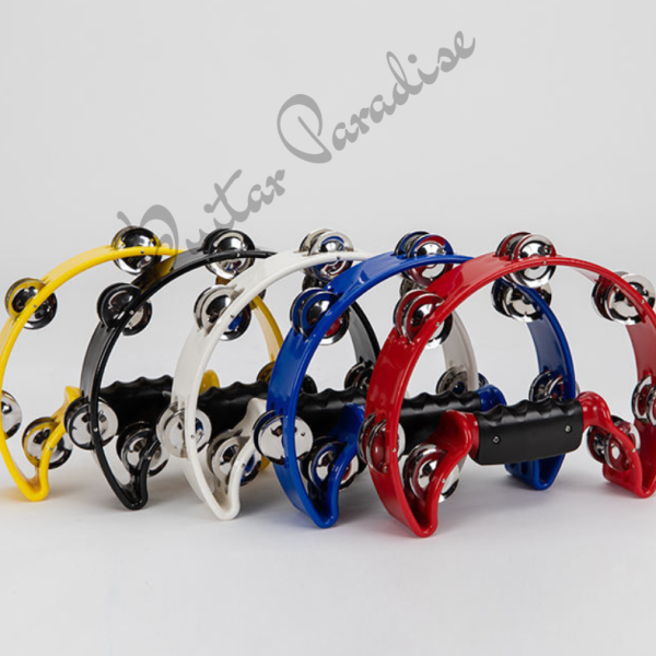 Half Moon Power-2 Tamb Double Row Metal Jingle Tambourine