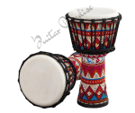 FLFL African Djembe Drum Djembe 8 Inch Fabric Sheepskin Light Tambourine For Children Beginners Practice Adjustable Tone