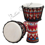 FLFL African Djembe Drum Djembe 8 Inch Fabric Sheepskin Light Tambourine For Children Beginners Practice Adjustable Tone