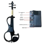 Professional Electric Violin with Brazil Wood Bow Spruce Face and Maple Back/Side Acoustic Playing Instrument - Image 2