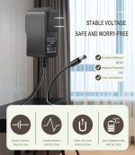 Casio 9.5V 1A AC/DC Power Supply Adapter for Casio Piano Keyboard ADE95100LU/B SA-46 SA-47 SA76 SA-77 SA-78 CTK-2080 CTK-2550 CTK-3200 CTK-3500 LK-265 LK-280 CT-X700 CT-X800 CT-S300 Charger Cable (6 FT) - Image 5