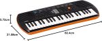 Casio SA-76 Mini Keyboard 44 Keys Black/Orange - Image 2