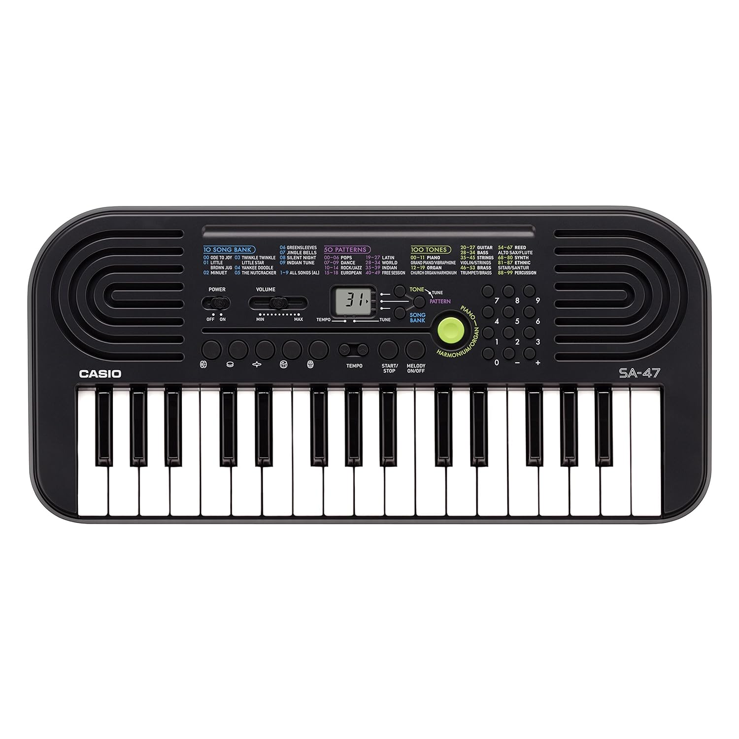 Casio SA-47A Electronic Keyboard, Black (32 Keys) Casio SA-47A Electronic Keyboard, Black (32 Keys)