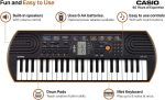Casio SA-76 Mini Keyboard 44 Keys Black/Orange - Image 3