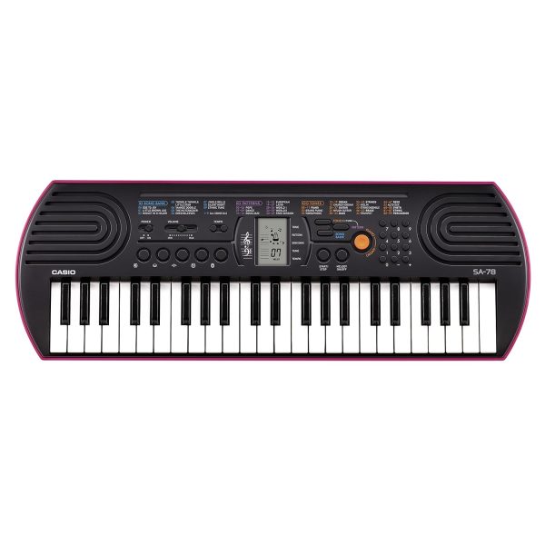 Casio SA-78 44 Mini Keys Mini Keyboard with Piano Tones, Black
