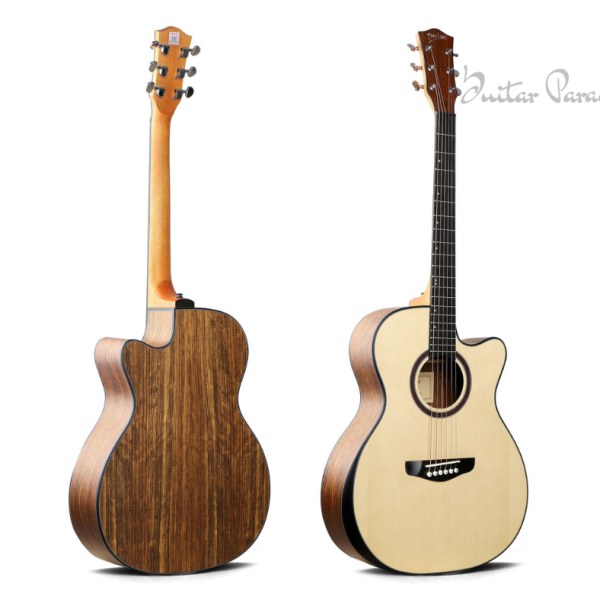 Deviser LS-570-40 Cutaway Acoustic Guitar – Spruce Top, Hickory Back & Sides (40")