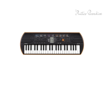 Casio SA-76 Mini Keyboard 44 Keys Black/Orange