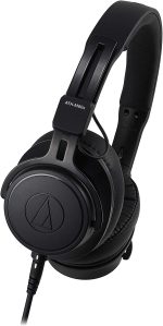 Audio-Technica ATH-M60X On-Ear Closed-Back Dynamic Professional Studio Monitor Headphones Black - Image 4