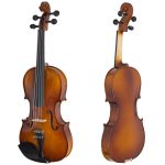 Cecilio 4/4 CVN-300 Ebony Fitted Solid Wood Violin - Image 2