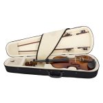 Cecilio 4/4 CVN-300 Ebony Fitted Solid Wood Violin - Image 3