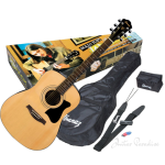 DISC Ibanez V105 Solid Top Acoustic Guitar in Natural
