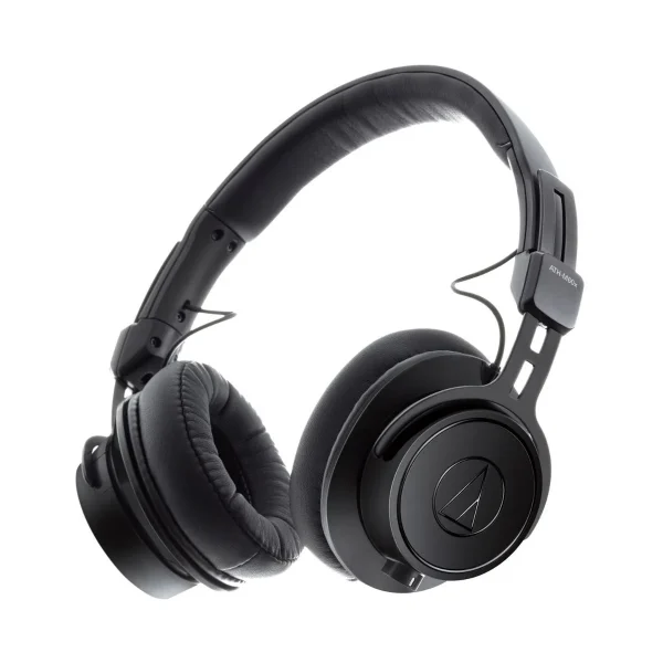 Audio-Technica ATH-M60X On-Ear Closed-Back Dynamic Professional Studio Monitor Headphones Black