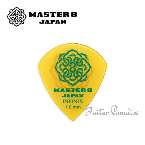 MASTER 8 JAPAN INFINIX Hard Polish Rubber Grip Jazz 1.0mm (IFHPR-JZ100) Premium Guitar Pick