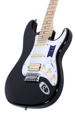 SAGA Standard HBK Electric Guitar – High-Gloss Solid Black - Image 3