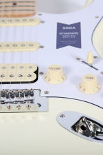 SAGA Standard HWH Electric Guitar – High-Gloss Arctic White - Image 5