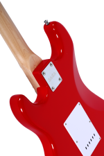 SAGA Standard HRE Electric Guitar – High-Gloss Fiesta Red - Image 4