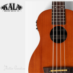 Kala Nomad Acoustic-Electric U-Bass Ukulele – Natural Mahogany Satin Finish - Image 3