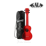 Kala Waterman Seaglass Collection Soprano Ukulele 21-Inch – Transparent Maritime Red - Image 5