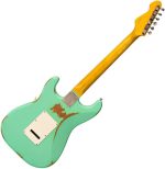 Vintage V6 ICON Electric Guitar – Distressed Ventura Green - Image 2