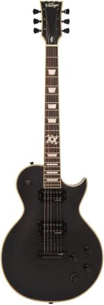 Vintage V100 VMX Series – Satin Black Electric Guitar - Image 2