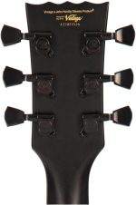 Vintage V100 VMX Series – Satin Black Electric Guitar - Image 7