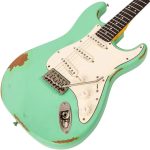 Vintage V6 ICON Electric Guitar – Distressed Ventura Green - Image 4