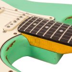Vintage V6 ICON Electric Guitar – Distressed Ventura Green - Image 9