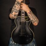 Vintage V100 VMX Series – Satin Black Electric Guitar - Image 8