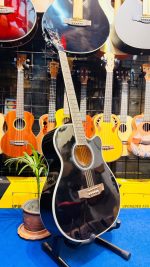 TGM TG-79C Cutaway Acoustic Guitar – High-Gloss Black - Image 2