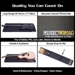 MusicNomad Premium Instrument Work Mat & Cradle Cube Neck Support Bundle - Image 4