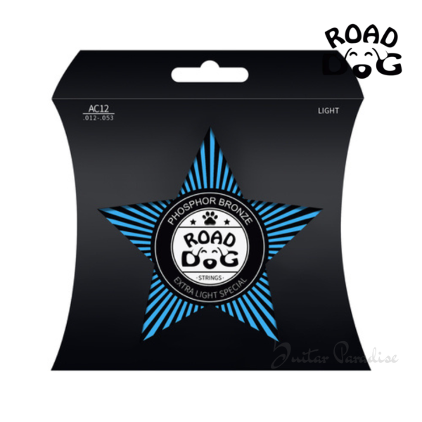 Road Dog Light Coated Acoustic Guitar Strings (Model: AC-12)