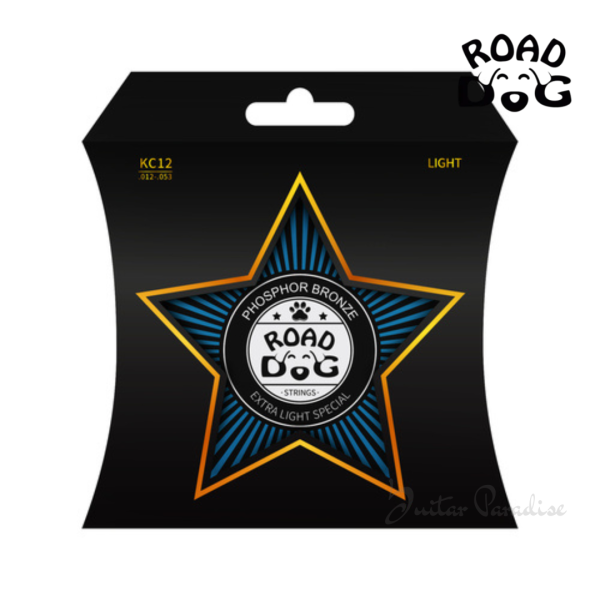 Road Dog Light Coated Acoustic Guitar Strings (Model: KC12)