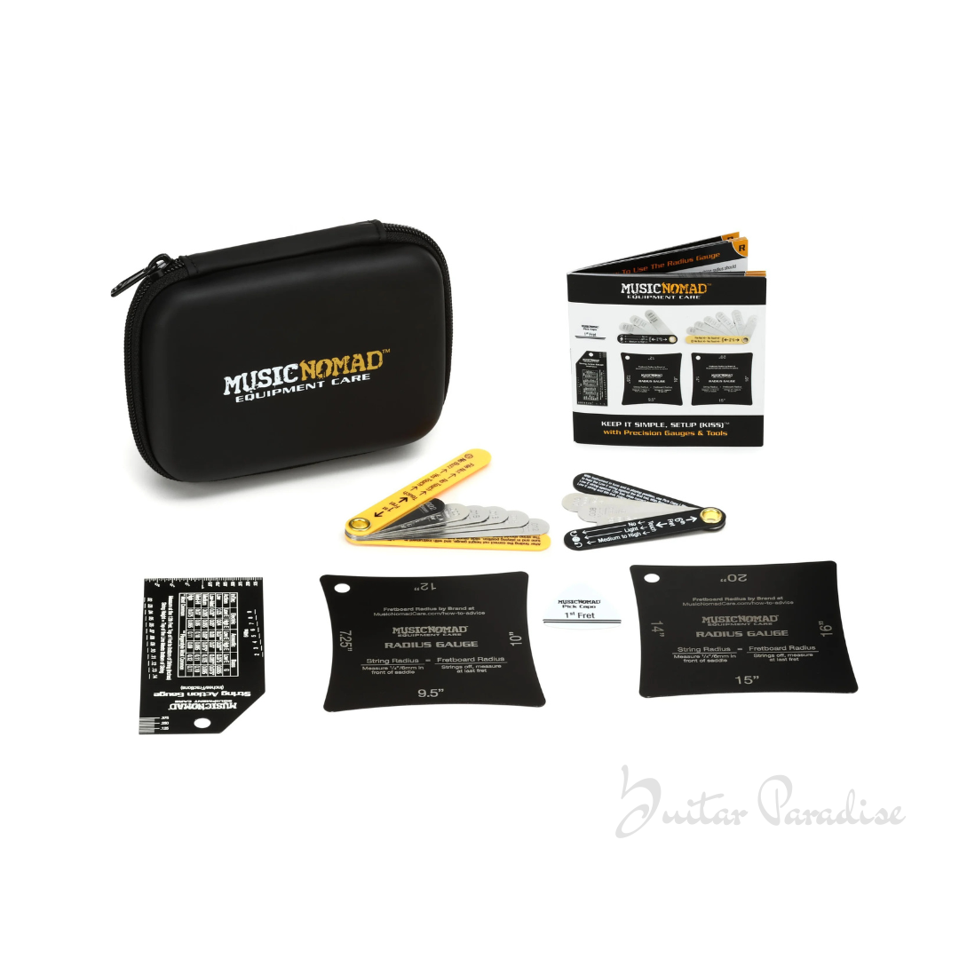 MusicNomad MN604 Precision 6-Piece Guitar Setup Gauge Tool Set (With 24-Page Booklet & Storage Case) MusicNomad MN604 Precision 6-Piece Guitar Setup Gauge Tool Set (With 24-Page Booklet & Storage Case) - Image 1