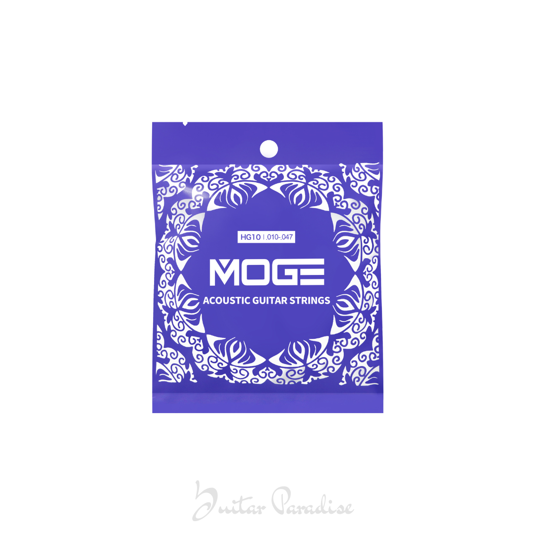 MOGE HG10 Premium Acoustic Guitar Strings – Extra Light 80/20 Bronze Hexagonal Core Strings (.010-.046) MOGE HG10 Premium Acoustic Guitar Strings – Extra Light 80/20 Bronze Hexagonal Core Strings (.010-.046)