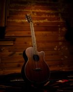 Qte QAG32 40-Inch Acoustic-Electric Guitar – Cutaway Concert-Size Guitar with Built-in Equalizer Pickup and Chromatic Tuner