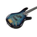 Ibanez GIO GSR200PC TMB Electric Bass Guitar – Transparent Marine Burst Curly Maple Top Soundgear Bass